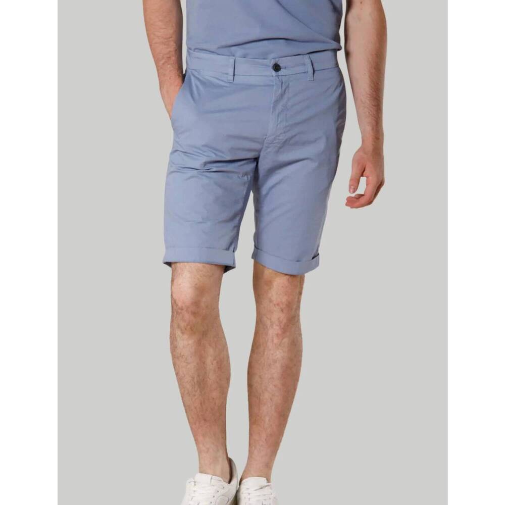 NEW MASON'S cotton stretch short in azure
